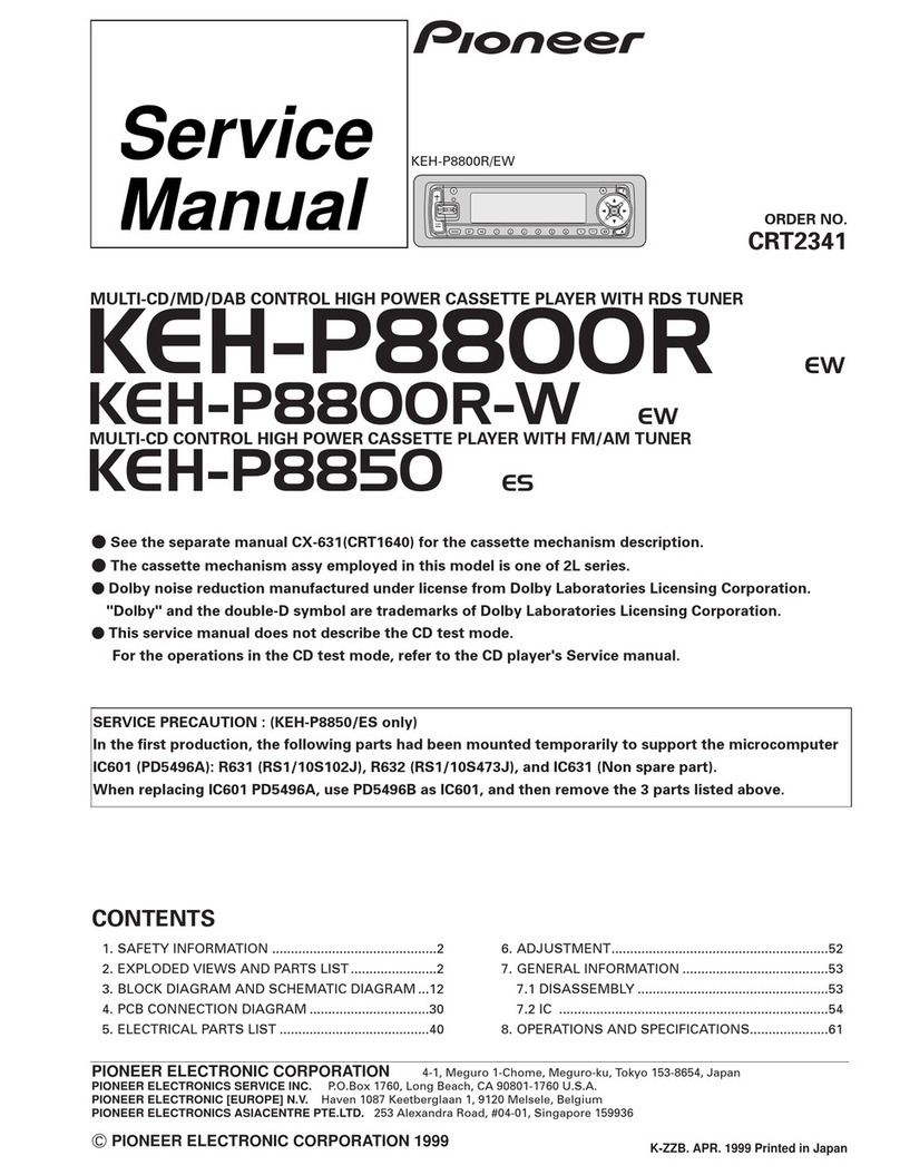 Pioneer KEH-P8800R/EW Service manual