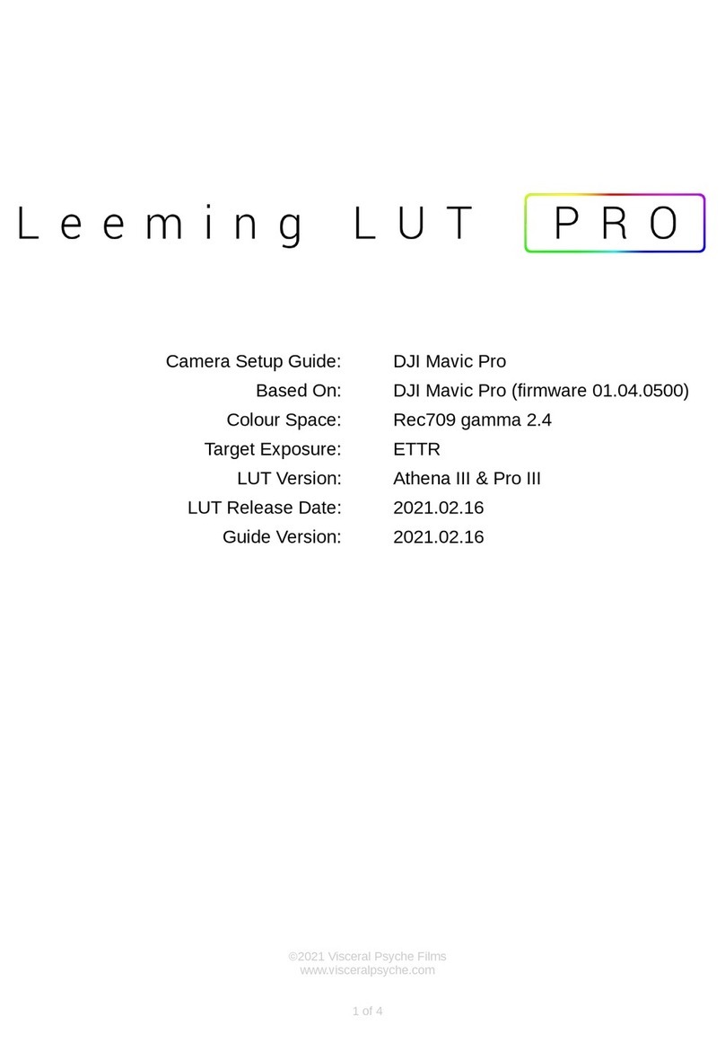 Visceral Psyche Films LUT Athena III User manual