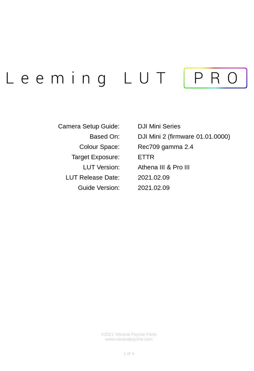 Visceral Psyche Films LUT Athena III User manual Visceral Psyche Films LUT Athena III User manual