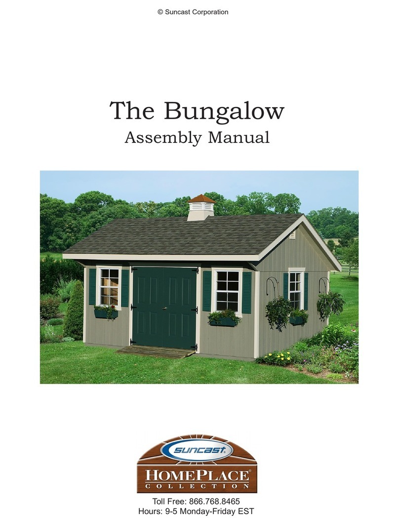 Suncast HomePlace Bungalow Assembly manual