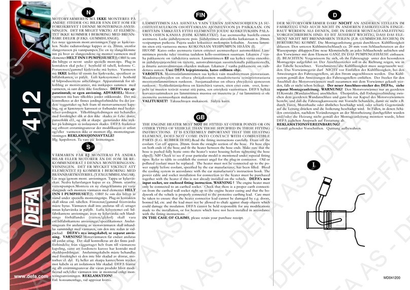 DEFA 412 manual