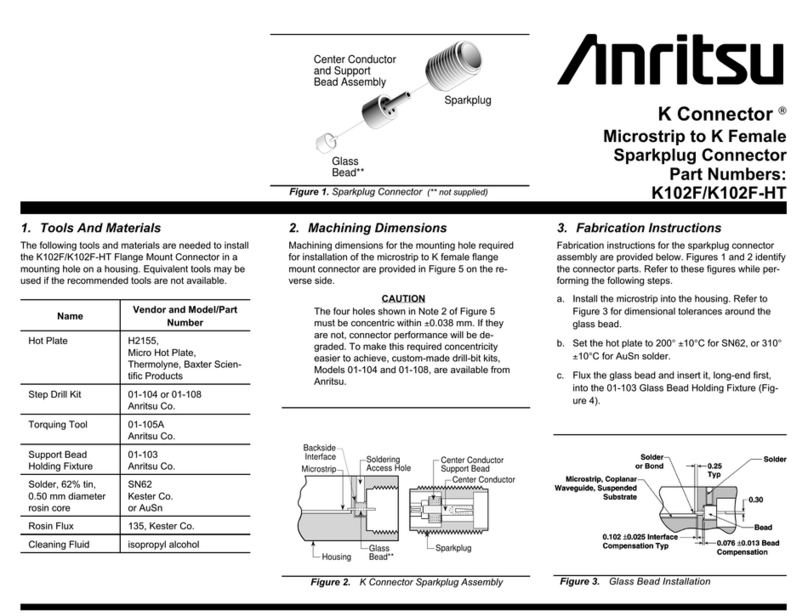 Anritsu K Connector K102F User manual