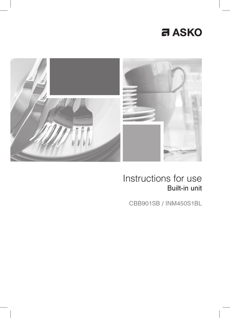 Asko CBB901SB Instructions for use