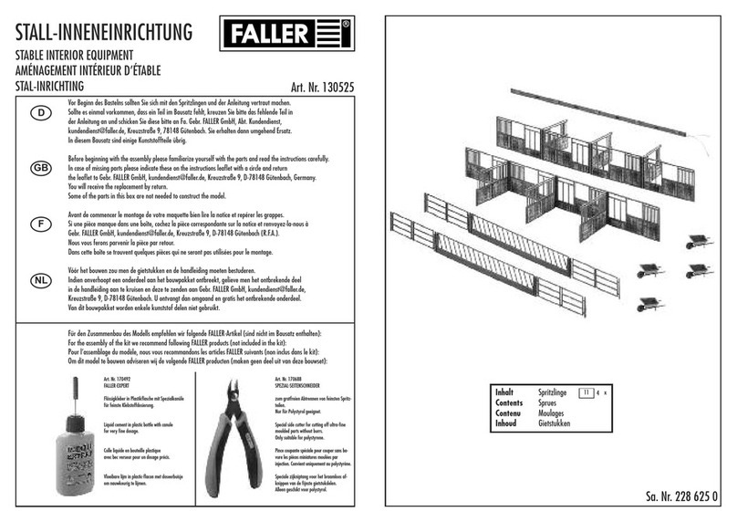 Faller 130525 User manual
