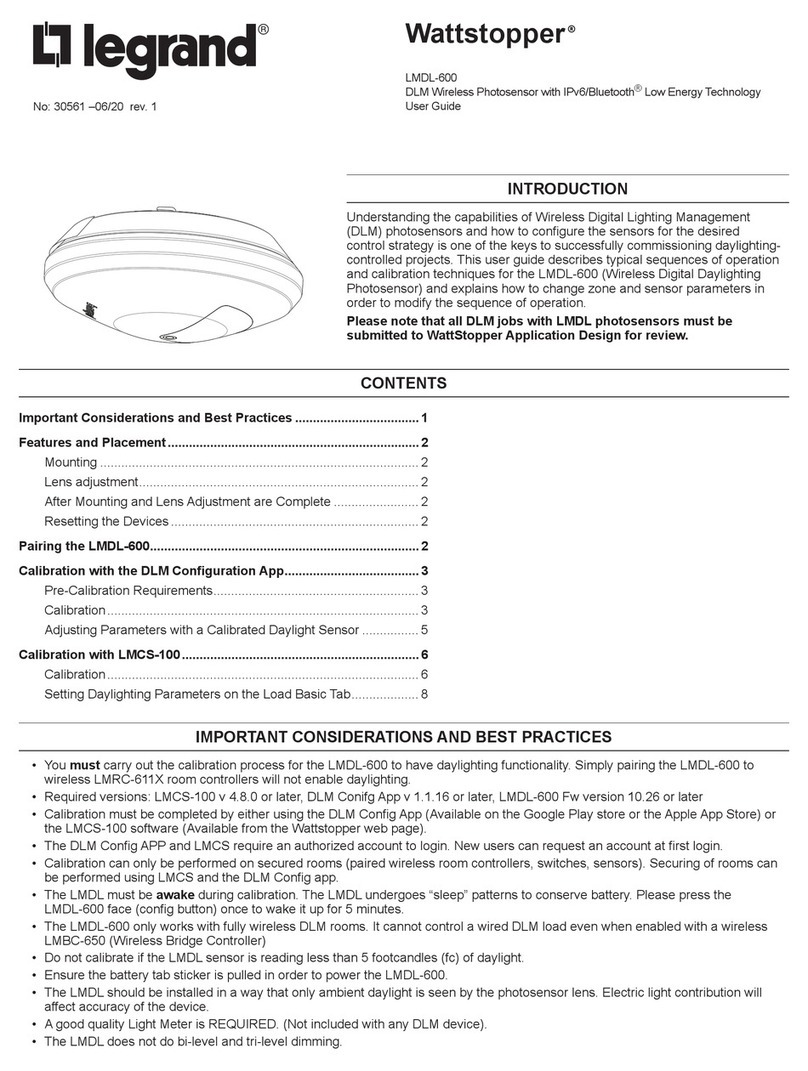 LEGRAND Wattstopper LMDL-600 user guide