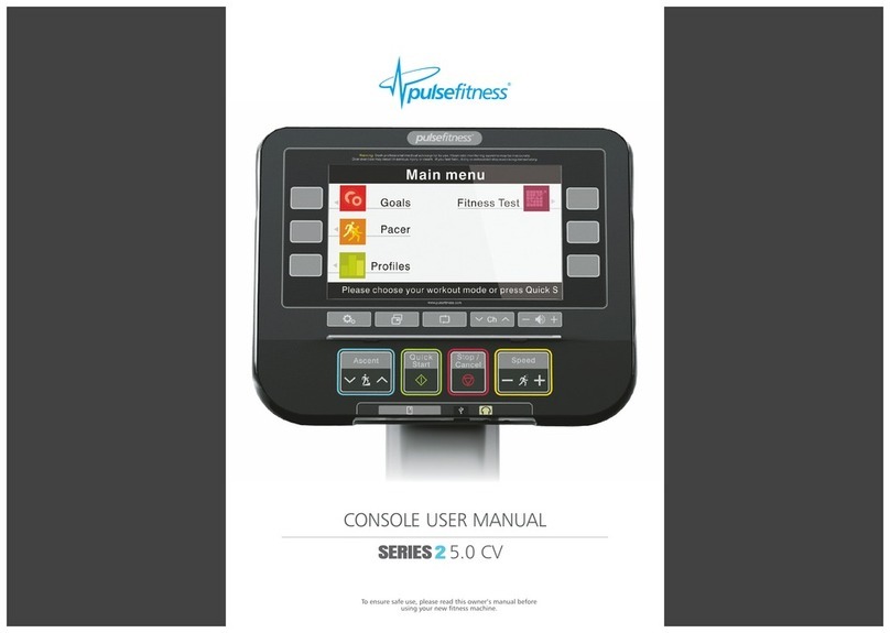 Pulse fitness G-CV user manual