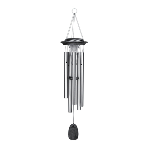 Woodstock Chimes MOONLIGHT SOLAR CHIME Assembly and maintenance instructions Woodstock Chimes MOONLIGHT SOLAR CHIME Assembly and maintenance instructions