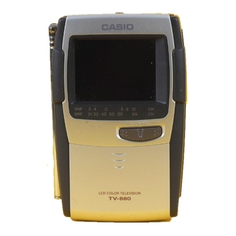 Casio TV-880B Troubleshooting guide