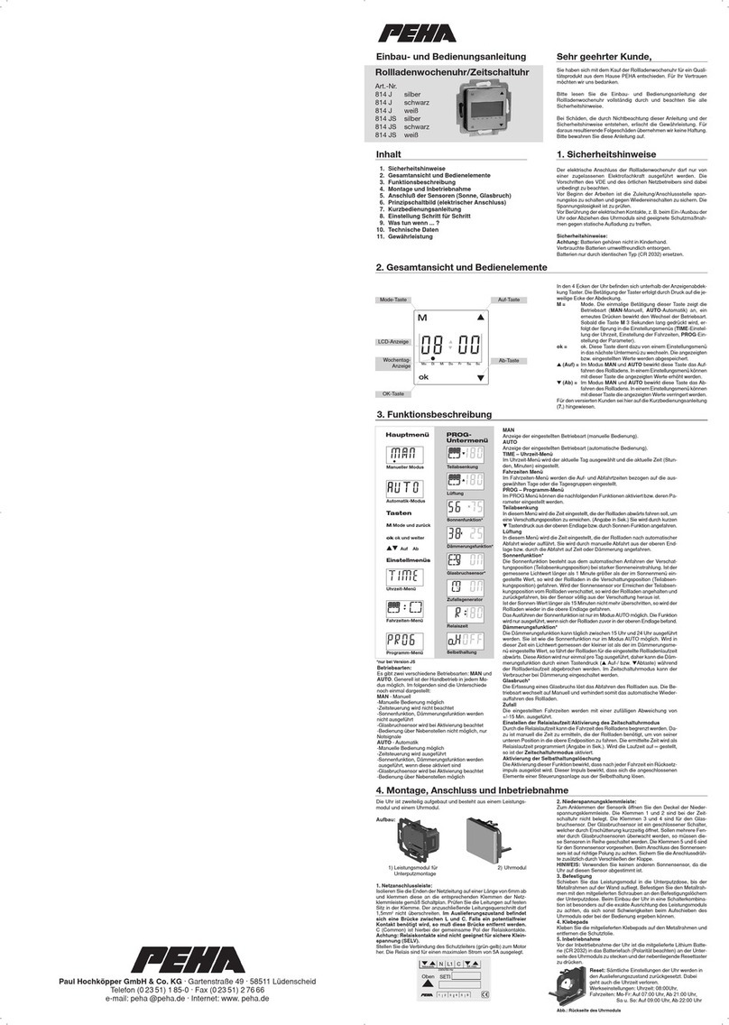 PEHA 814 J manual