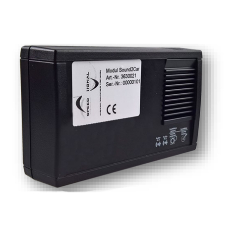 Speedsignal Sound2Car User manual