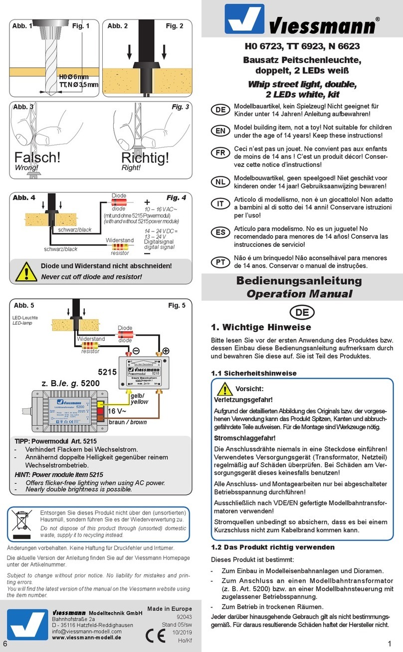 Viessmann H0 6723 Operation manual