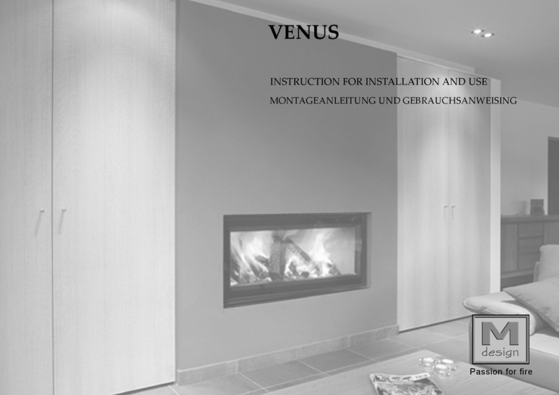 M Design VENUS Instructions for installation and use M Design VENUS Instructions for installation and use