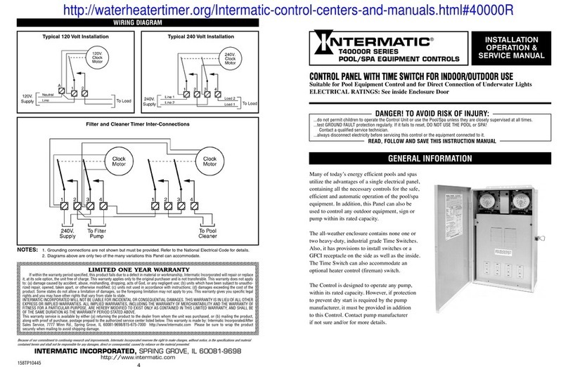 Intermatic T40000R Series Manual