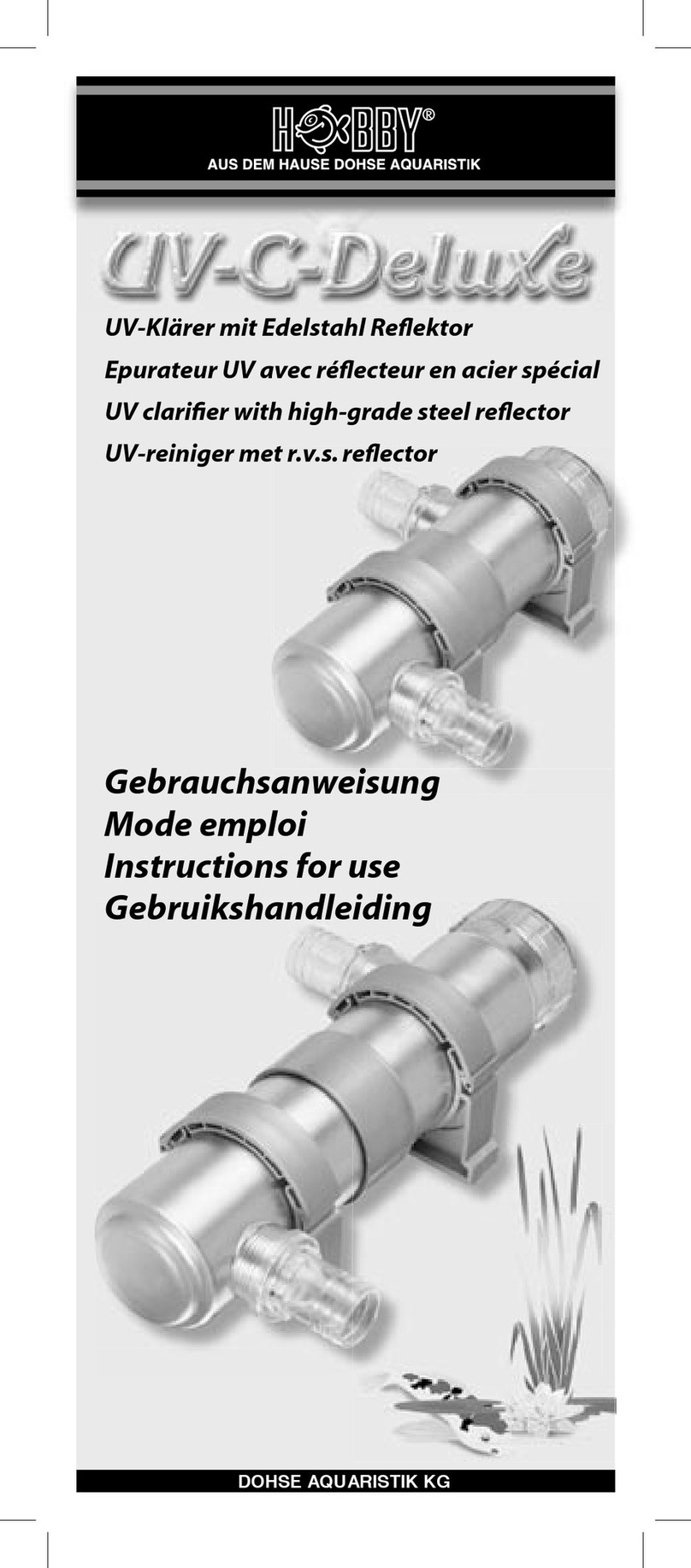 DOHSE AQUARISTIK HOBBY UV-C Deluxe Instructions for use
