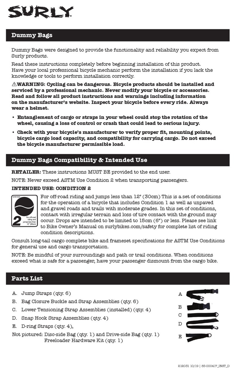 Surly Dummy Bag User manual Surly Dummy Bag User manual