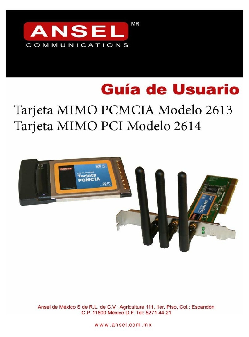 Ansel MIMO PCI 2614 manual