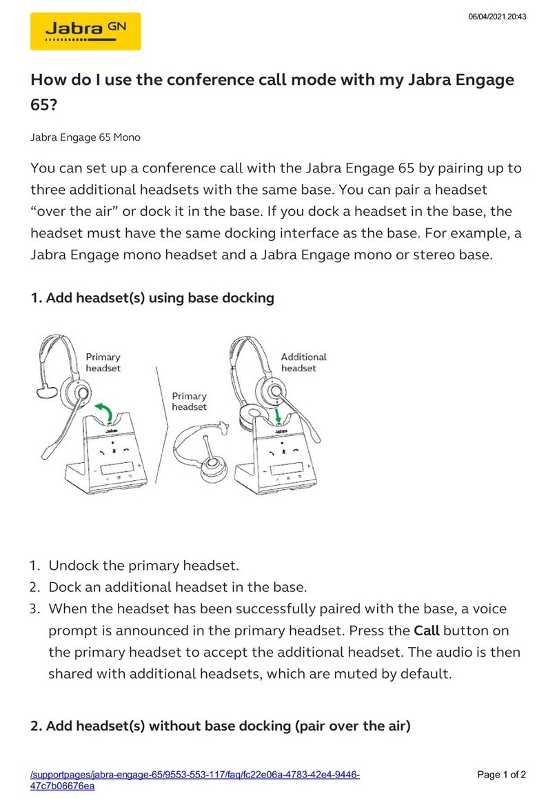 Jabra Engage 65 Mono How do