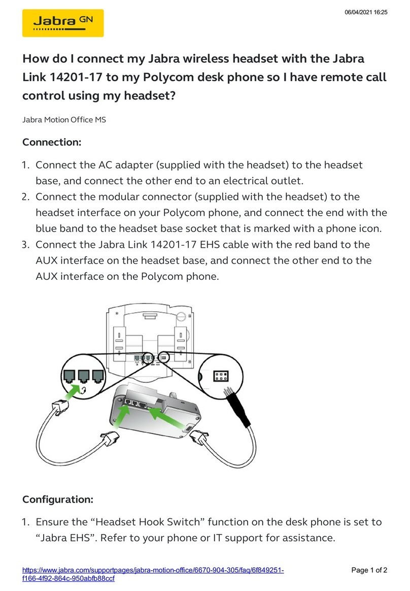 Jabra Motion Office MS User manual