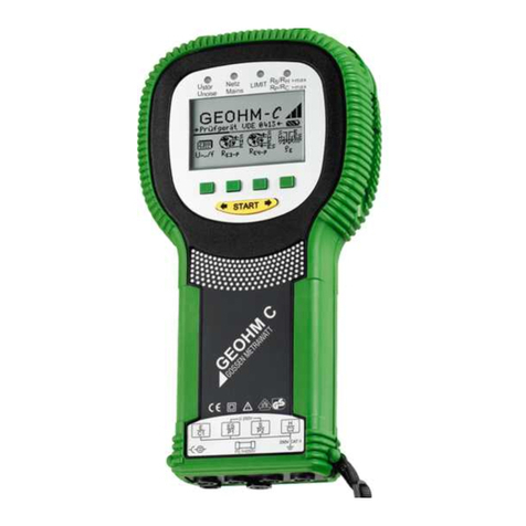 Camille Bauer GOSSEN METRAWATT GEOHM C User manual