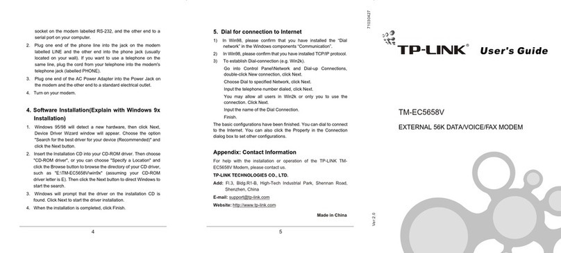 TP-Link TM-EC5658V User manual