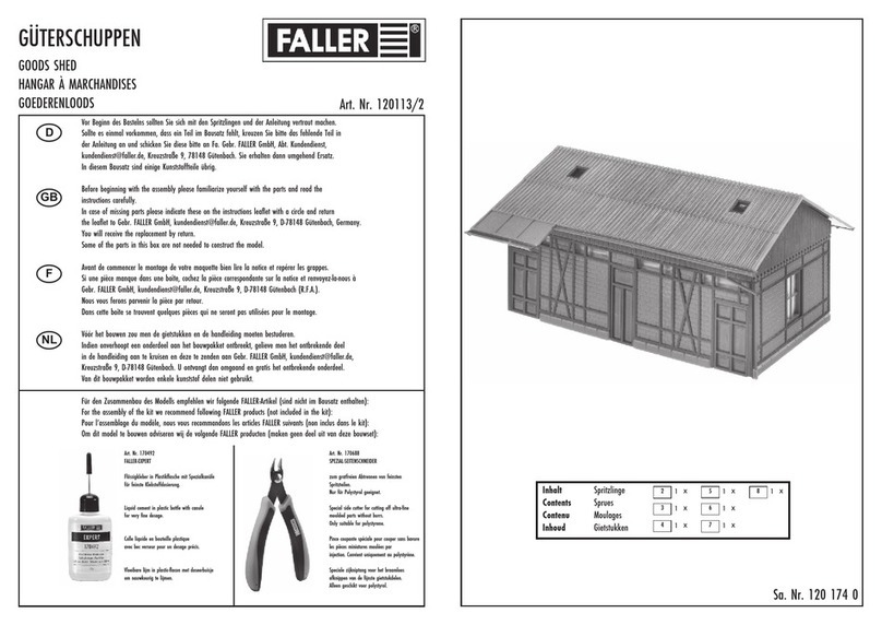 Faller GOODS SHED User manual