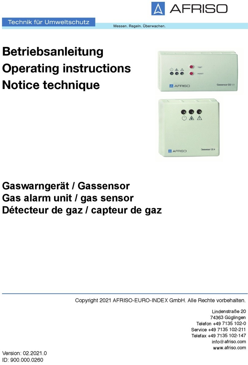 AFRISO GS 1.1 operating instructions
