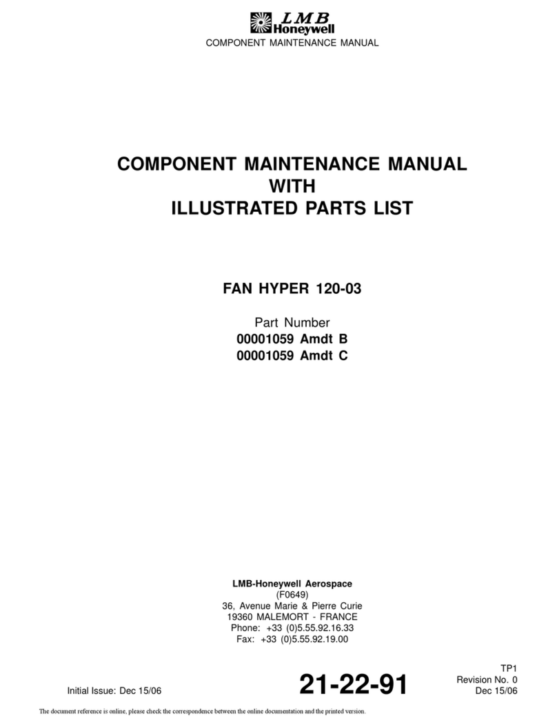 Honeywell LMB HYPER 120-03 COMPONENT MAINTENANCE MANUAL WITH ILLUSTRATED PARTS LIST