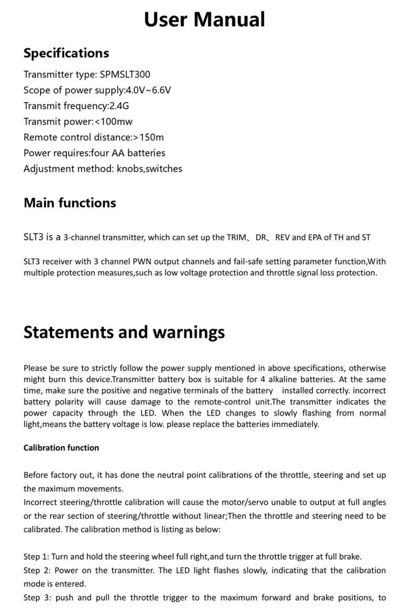 Horizon Hobby SPMSLT300 user manual