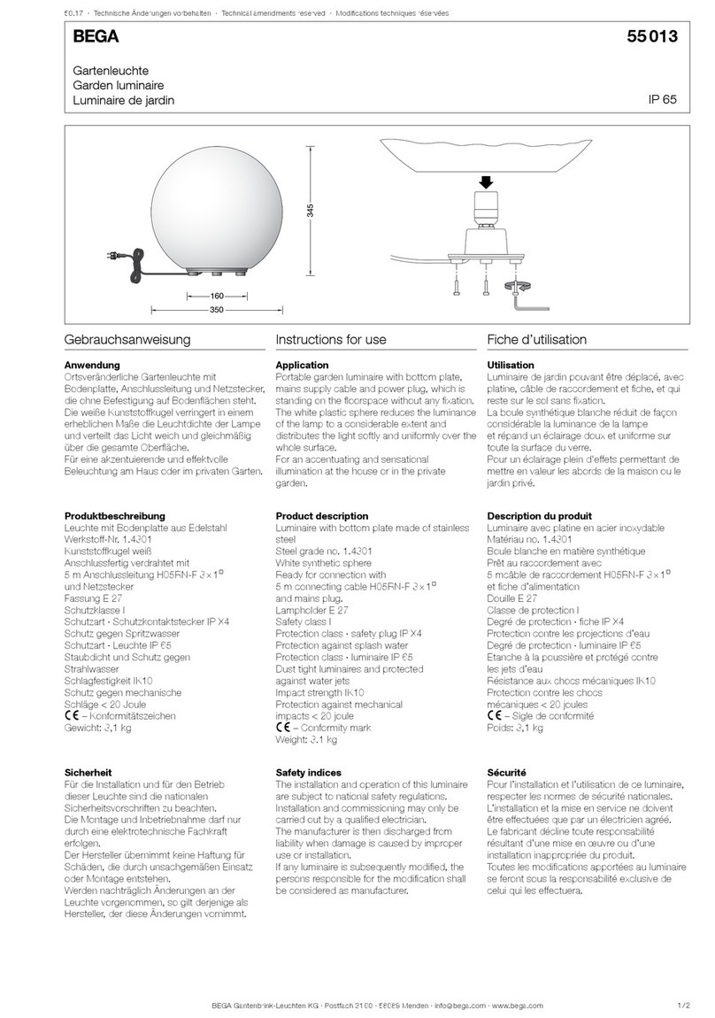 BEGA 55013 User manual
