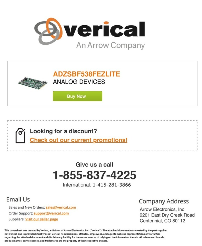 Analog Devices EZ-KIT Lite ADSP-BF538F User guide