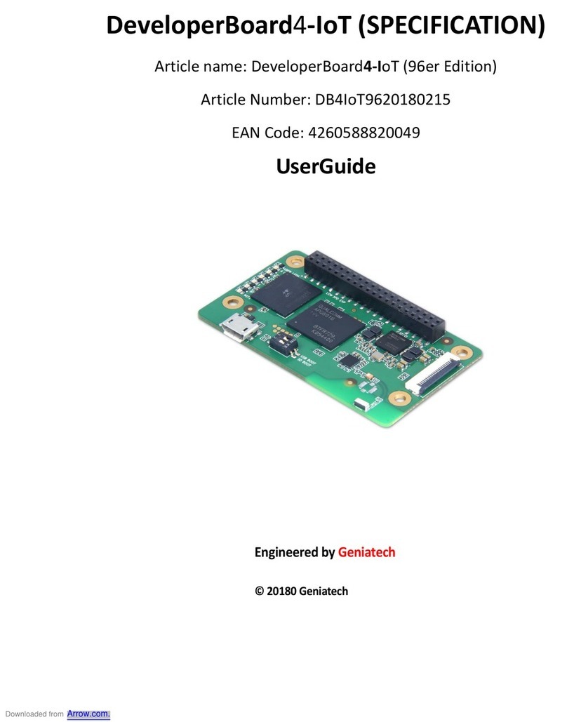 Geniatech DeveloperBoard4-IoT User manual Geniatech DeveloperBoard4-IoT User manual