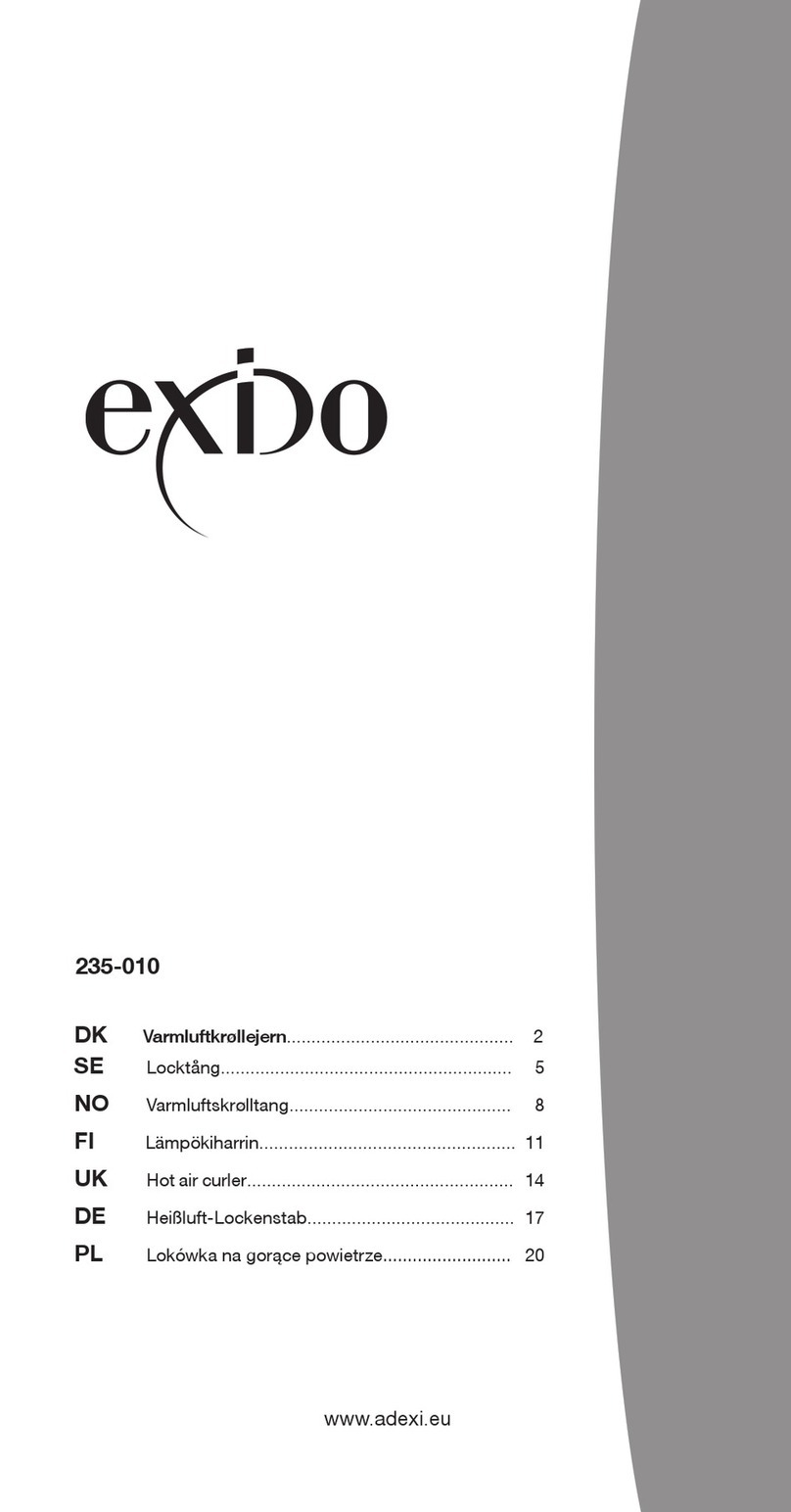 Exido Hot Air Curler 235-010 User manual