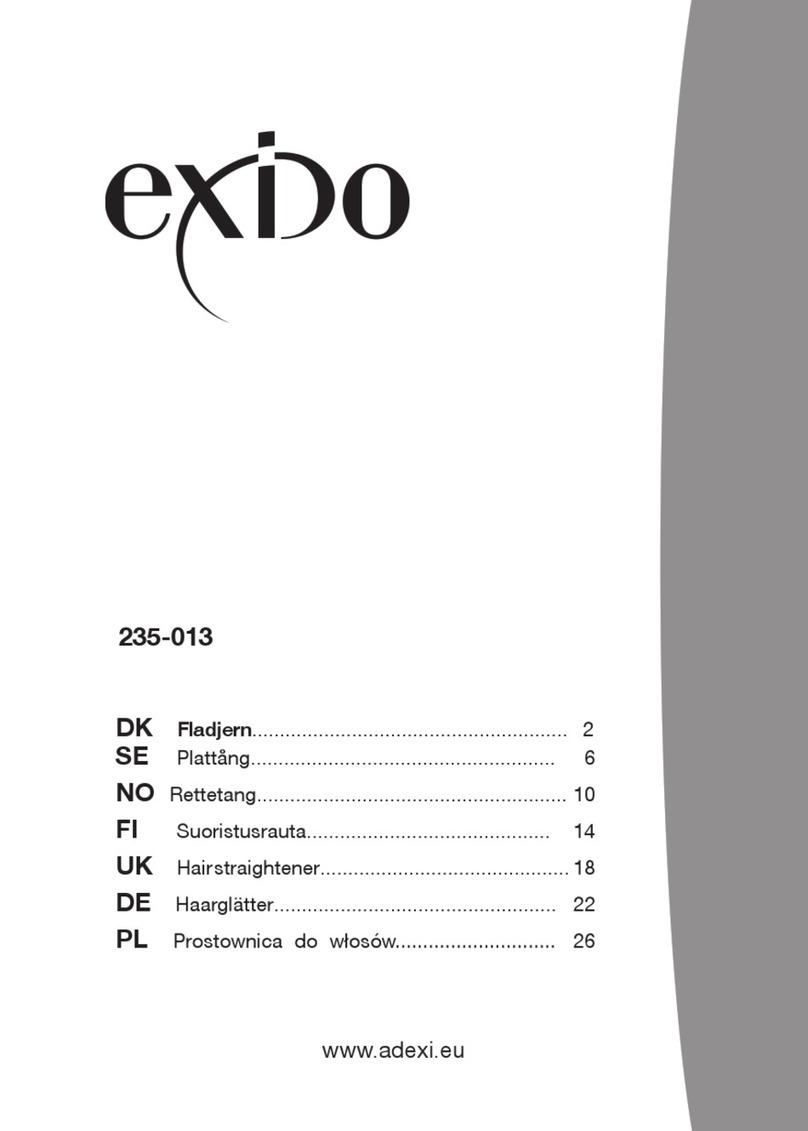 Exido Hairstraightener 235-013 user manual