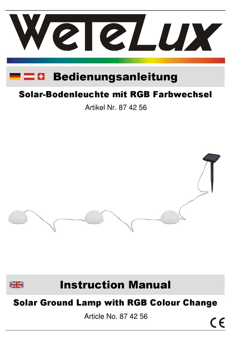 Wetelux 874256 instruction manual
