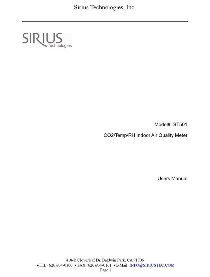 Sirius Technologies ST501 user manual