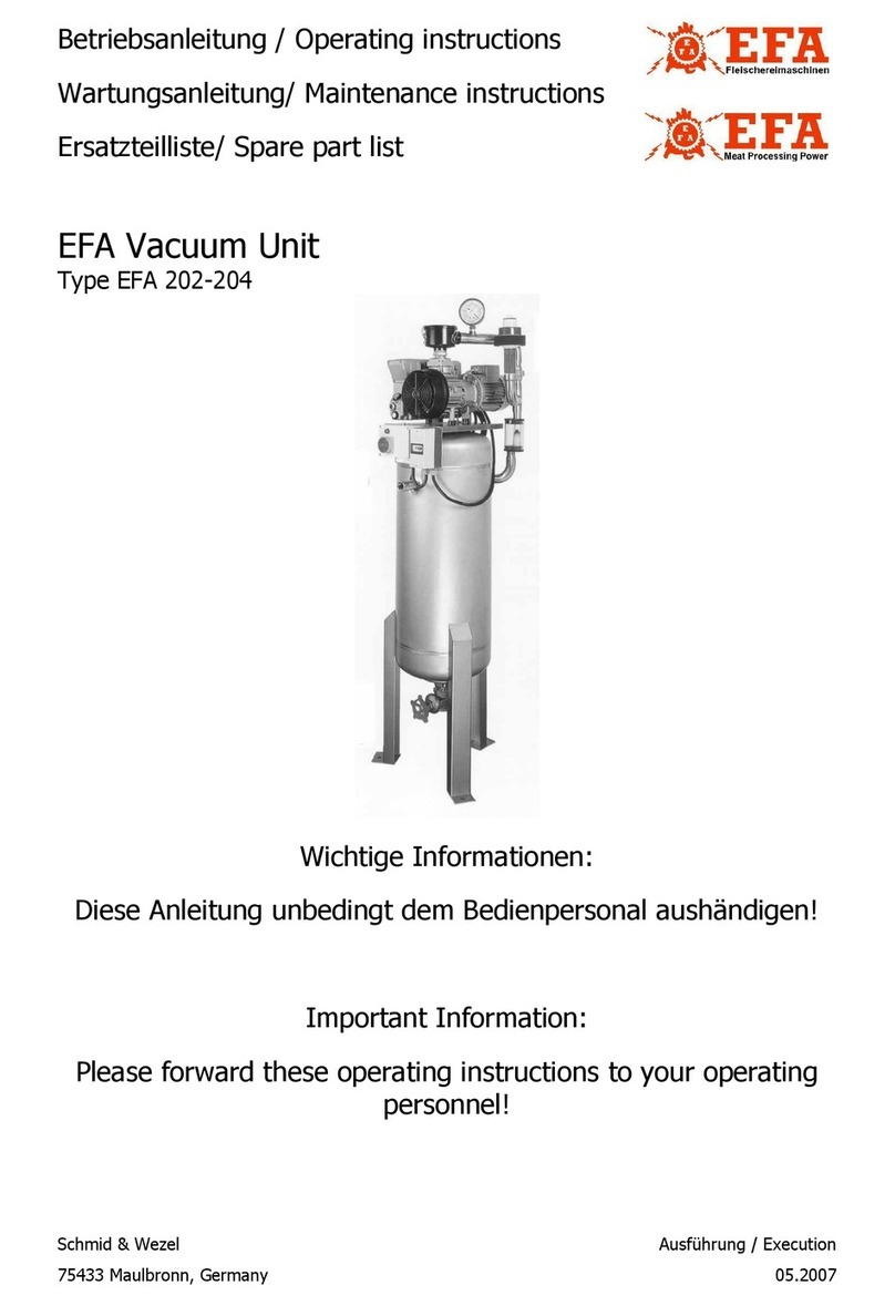 Schmid & Wezel EFA 202 operating instructions