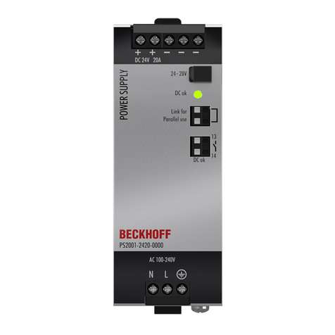 Beckhoff PS2001-2420-0000 Operator's manual