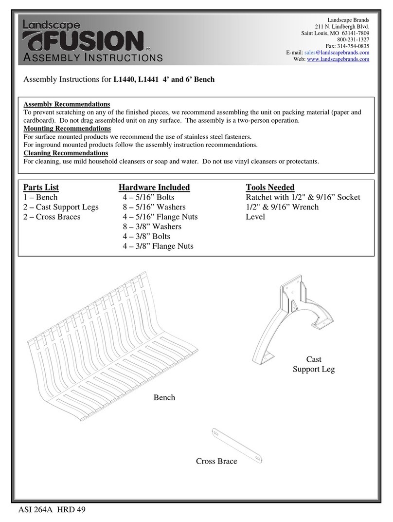 Landscape Fusion L1440 Assembly instructions