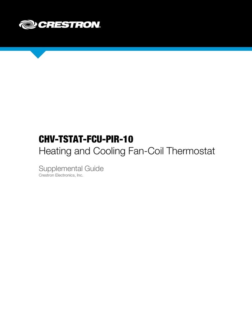 Crestron CHV-TSTAT-FCU-PIR-10 Owner's manual