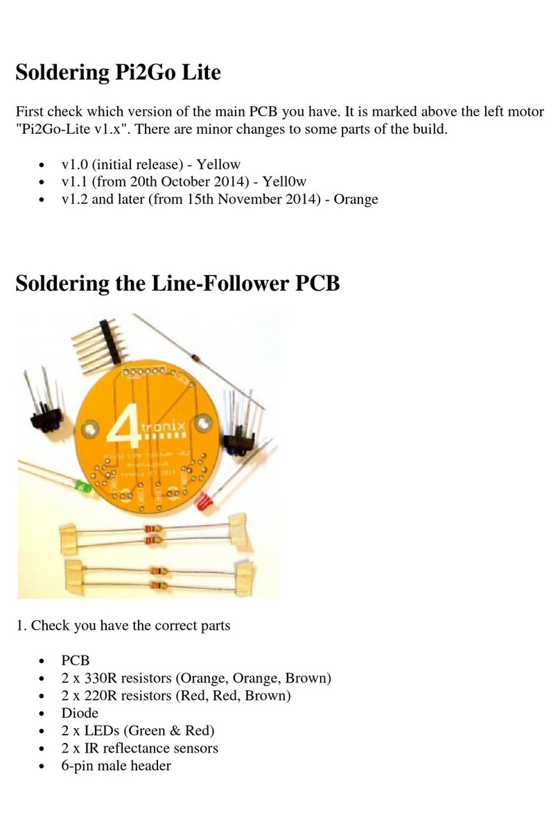 4tronix Pi2Go Lite Instructions for use