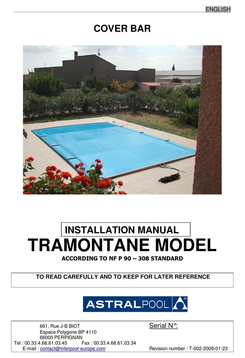 Astral Pool TRAMONTANE installation manual