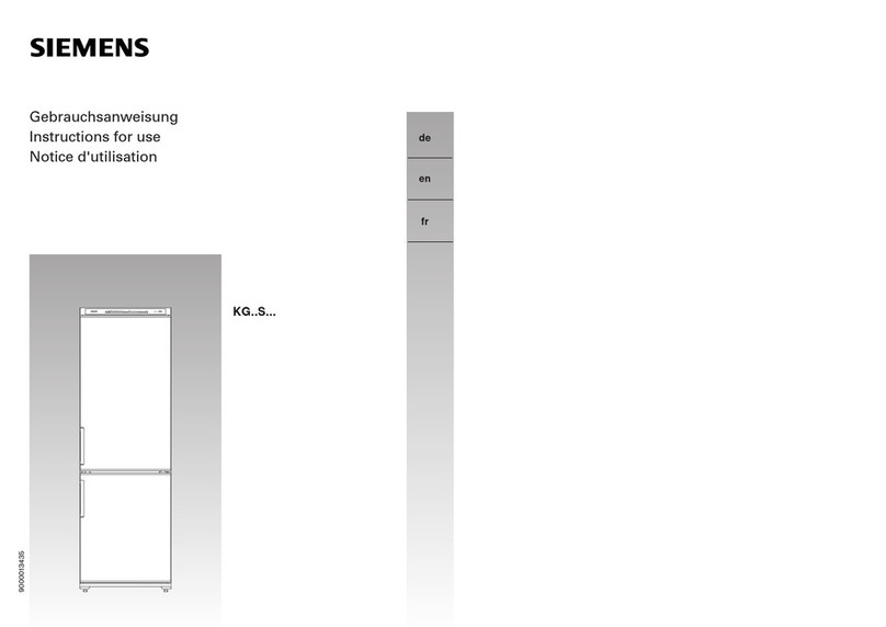 Siemens KG S Series Instructions for use