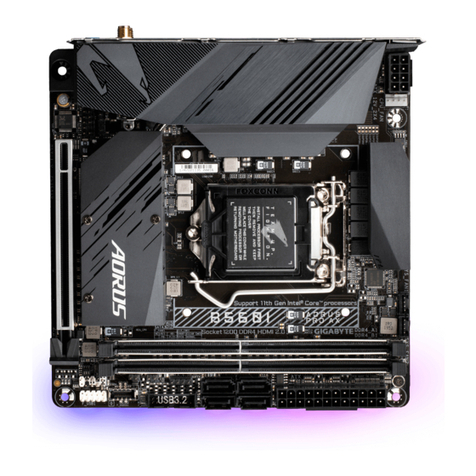 GIGA-BYTE TECHNOLOGY B560I AORUS PRO AX user manual