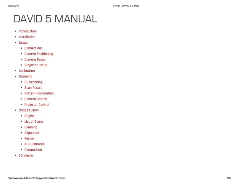 DAVID 5 User manual