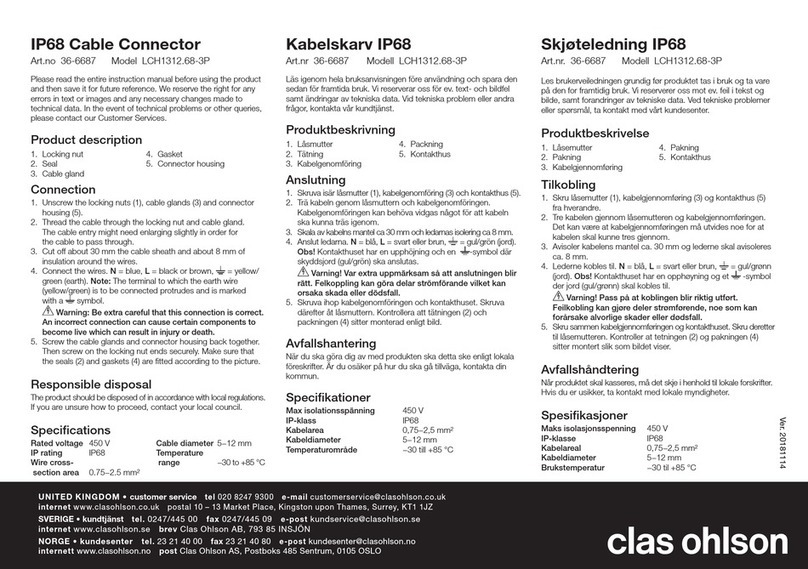 Clas Ohlson LCH1312.68-3P quick start guide
