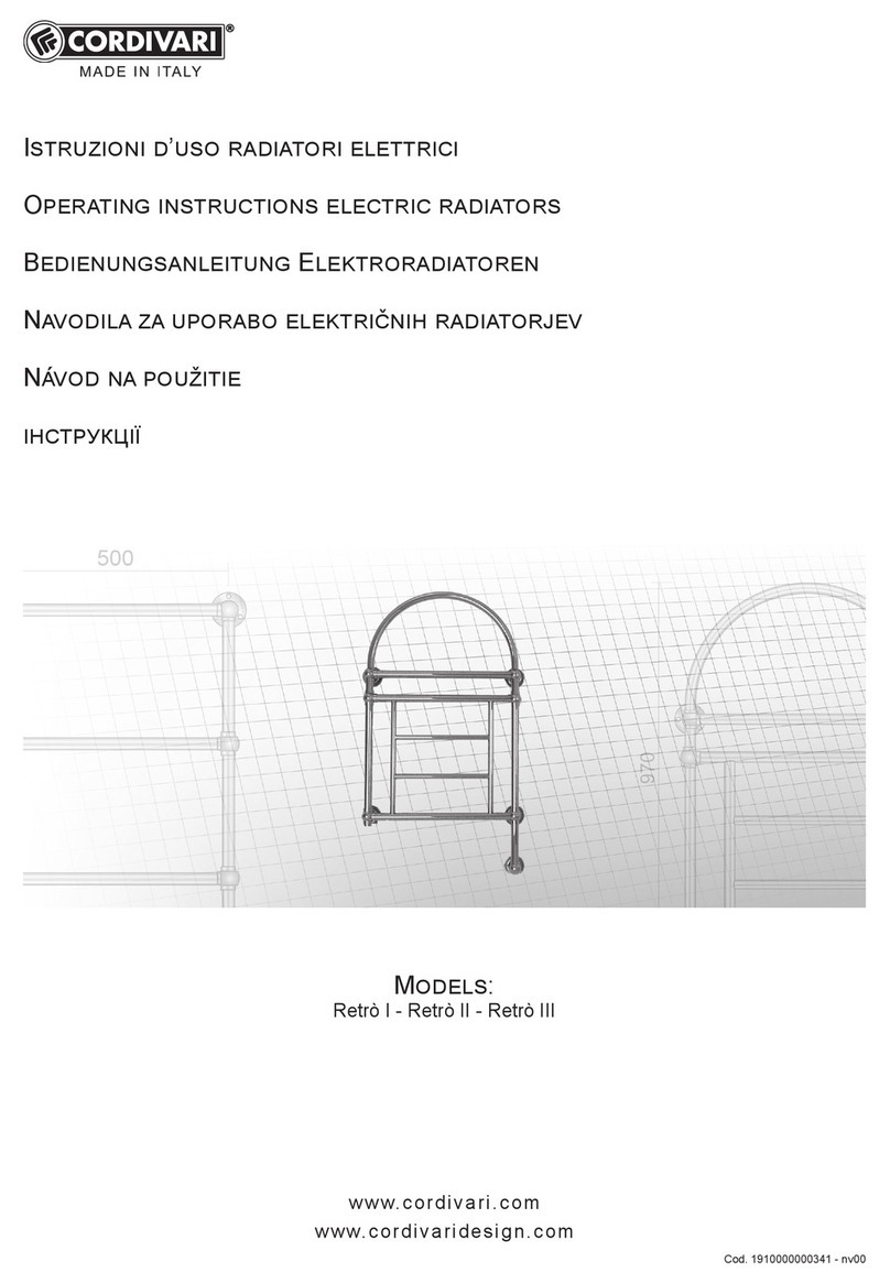 Cordivari Retro I operating instructions