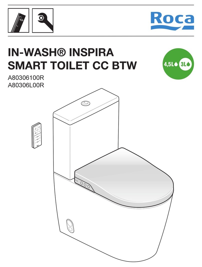 Roca IN-WASH INSPIRA SMART CC BTW A80306100R installation manual