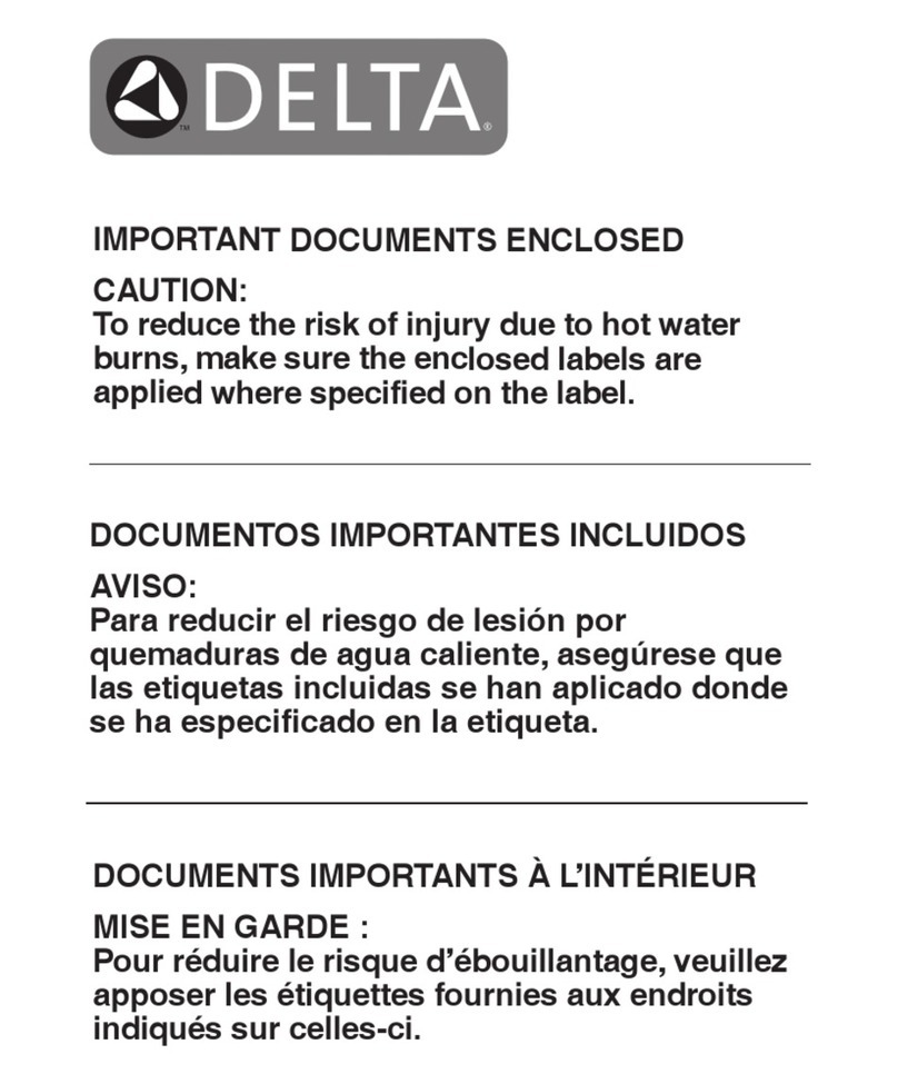 Delta MultiChoice T13020 User manual