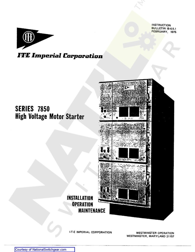 ITE 7850 Series Instruction bulletin