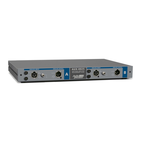 Audio Precision AUX Series User manual